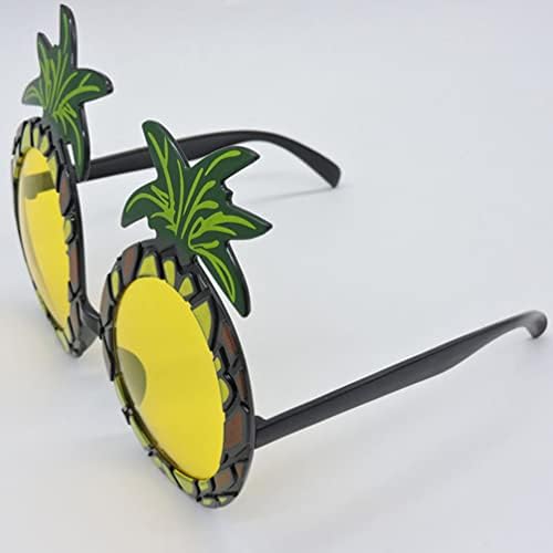 Очила за забава за сончање на очила за забави од ананас Тропски ананас Хавајски Луу Партиски очила за забави Смешно овошје летни