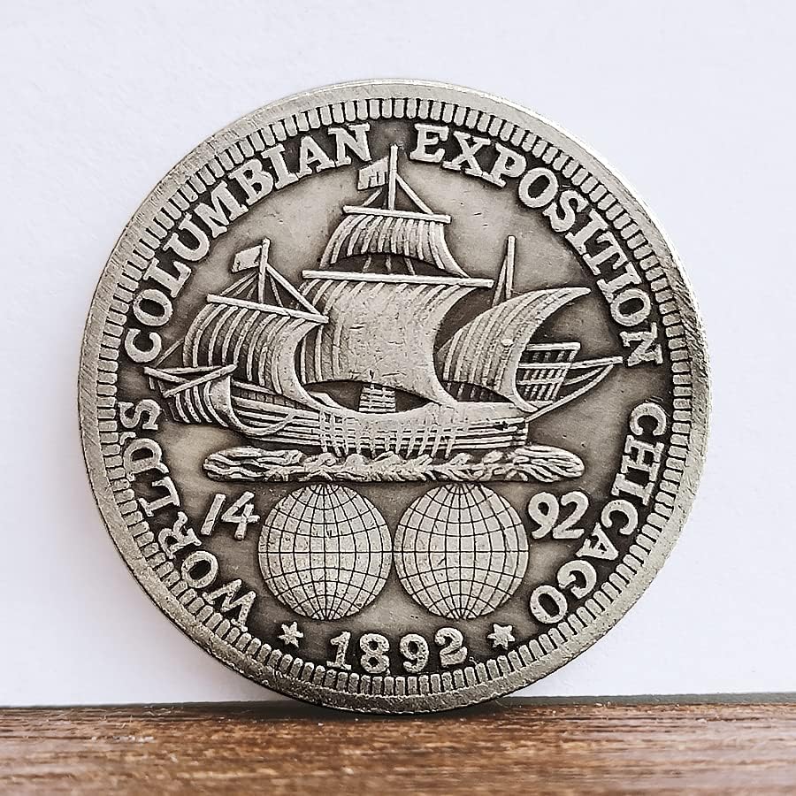 1892 година АМЕРИКАНСКИ КИЦАГО изложба половина долар комеморативно сребро 50 центи Антички монета од странска монета