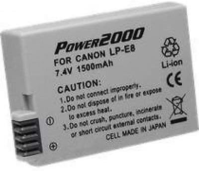 Батерија за фотохигквиност компатибилна за Canon LP-E8 LPE8 4515B002 EOS Rebel T2i