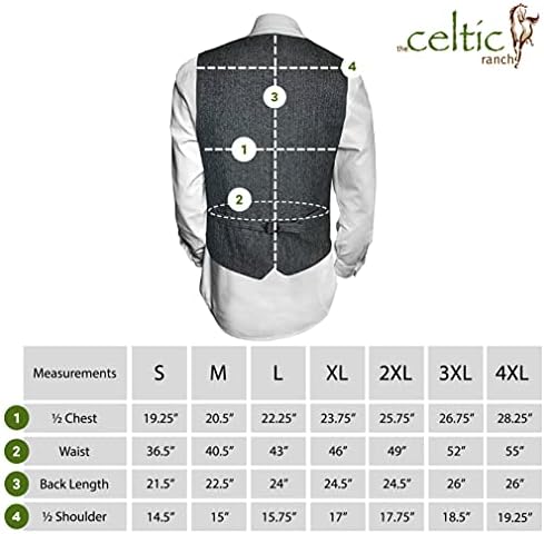 Келтскиот Ранч Машки 50% Волнен Твид Елек, Полн Грб Со Појас Од Ткаенина, 4 Џебови, Шема Од Шевронен, Сива Боја