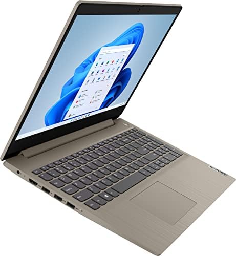 Lenovo IdeaPad 3 15ITL05 81x800ecus 15.6 Бележник на допир на допир - HD - 1366 x 768 - Intel Core I3 i3-1115G4 Dual -Core 3 GHz - 8 GB RAM меморија - 256 GB SSD - бадем - бадем - Intel Chip - Windows 10 Home Home
