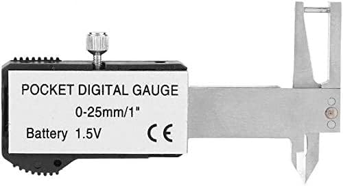 Gooffy Micro Electronic Digital Digital Digital Triple Use Ruler Владетел не'рѓосувачки челик Мерење на индикаторот за мерач на дебеломер