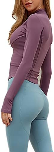 Grajtcin лесна атлетска атлетска јакна за тренингот за жени zip up трчање јакни за жени тенок фит салата јога врв