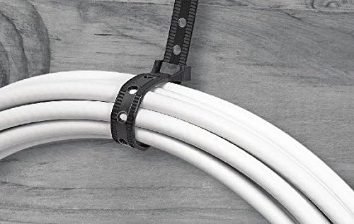 Southwire 58298940 11-инчни тешки кабелски врски, силен тест од 50 lb, универзален лесен поштенски патент, црна
