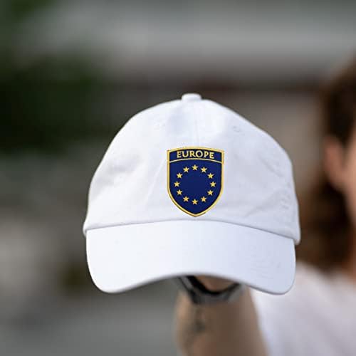 А-една Европска унија штит-лепенка + Романија знаме, воен униформа амблем, железо од земја на ЕУ на лепенка за шорцеви, фармерки,
