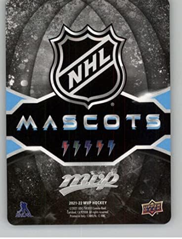 2021-22 Горна палуба MVP Mascot Gaming картички M-3 Blapes The Bruin Boston Bruins Официјална NHL хокеј картичка во сурова состојба