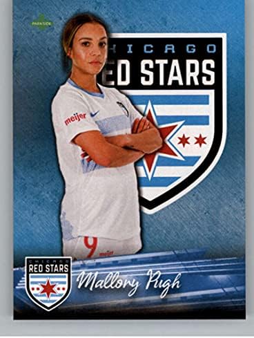 2021 Parkside NWSL Premier Edition 180 Mallory Pugh Chicago Red Stars Официјална Национална картичка за тргување со женска фудбалска лига