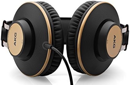 AKG Pro Audio K92 Над уво, затворено, слушалки во студиото, мат црно и злато