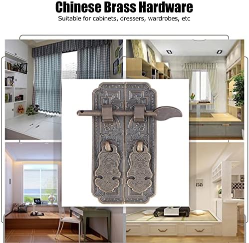 Антички месинг кабинет влече лична плоча Ретро сомнителна лилјак Декоративни кинески кабинети рачки за мебел за фустани дрвена