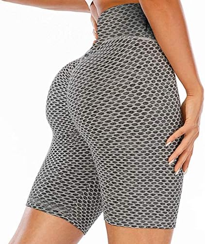 GDJGTA хеланки шорцеви за жени задникот за лифт јога панталони високи половини за контрола на стомакот