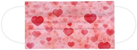 Денот на вљубените Еднократна Уста Покривање Маска За Возрасни Трендовски Печатење 3-Слоја Целосна Заштита На Лицето Симпатична