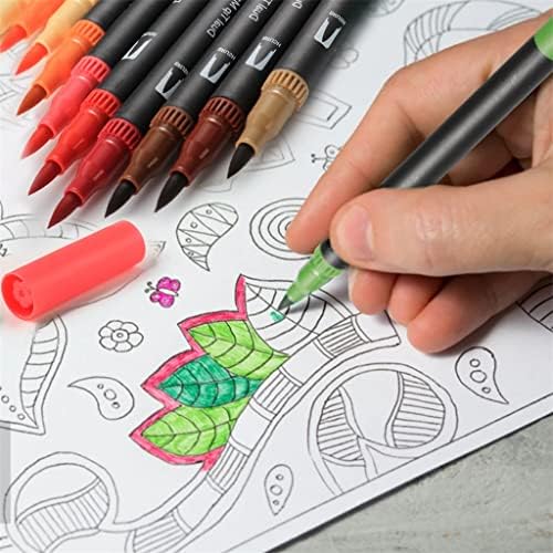 Ydxny 100/120 бои акварел пенкала поставени двојни четки за четка за четка за цртање на сликање калиграфија за уметност во боја