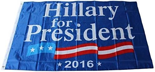 Трговски ветрови 3x5 Хилари Клинтон за претседател знаме 3'x5 'месинг гром Премиум отпорен