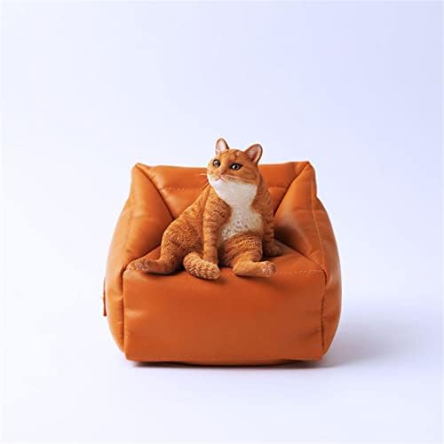 JOYLUCKYCAT мрзлива мачка модел симулација портокалова мачка миленичиња мачка симпатична заздравување мали украси за гаражи дизајнерски