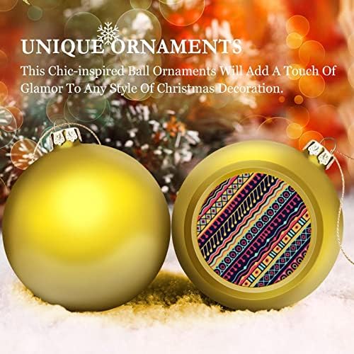 Племенска гроздобер етнички Божиќни топка што висат украси Xams Декорација на дрво за забава