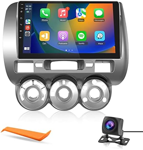 Андроид 11 Автомобил Стерео Радио Со Безжичен Carplay Android Auto За Honda Fit 2004-2010, 9 Инчен Екран На Допир Главата Единица Bluetooth