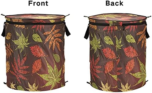 Шарени есенски лисја се појавуваат на алишта за перење со капакот за преклопување на капакот за складирање на капакот за хотелска бања