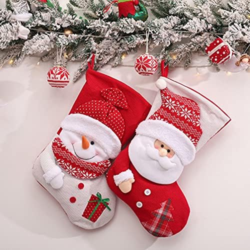 Божиќни чорапи Божиќни чорапи и држачи Снежен човек Божиќни постари чорапи Божиќни бонбони торби Божиќ висечки чорапи Божиќни чорапи за