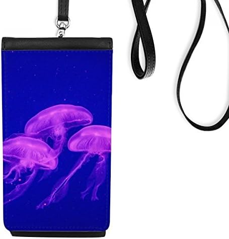 Океан медуза наука за природа, слика Телефон Телефон, чанта, виси мобилна торбичка, црн џеб