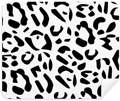 Леопард Животните Уметност Жито Илустрација Шема Чистење Крпа Екран Почиста 2 парчиња Велур Ткаенина