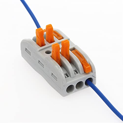 Конектор за кабелски кабел за жици на Пурин СПЛ-3 32А/250V Терминален блок на проводникот Сплитер 0,08-2,5мм
