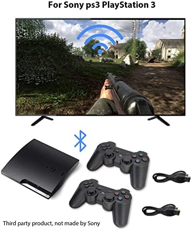Gxcdizx 2x Премиум PS3 Контролер Безжичен Bluetooth Gamepad Компатибилен За Playstation 3 Контролер PS3 Далечински Управувач