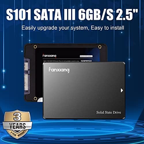 Fanxiang S101 128GB SSD SATA III 6Gb/s 2.5 Внатрешен Погон Со Цврста Состојба, Брзина На Читање До 550MB/sec, Компатибилен