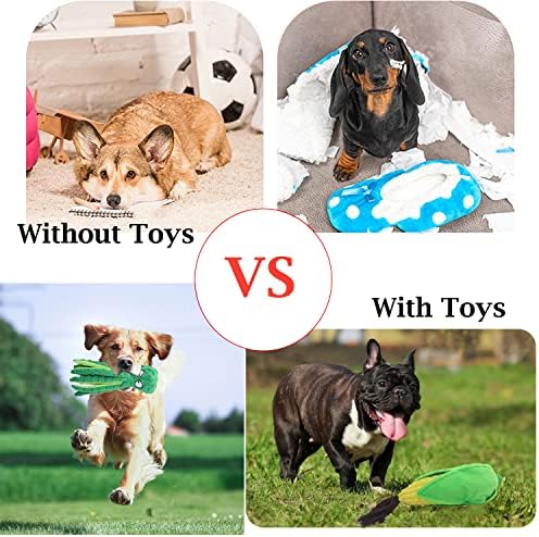 3 Пакувајте Пискливи Играчки За Кучиња Октопод Пченка-Крцкајте Кадифен Играчки За Кучиња Чкрипење Внатре За Заби На Кученца, Издржливи