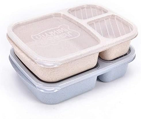 Јапонски Кутии За Ручек Отпорни На Истекување 3 Решетка Со Капак Кампување Пикник Пренослив Пластичен Контејнер За Складирање Овошје За Храна Бенто Кутија За Деца