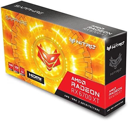 Sapphire 11306-01-20g Nitro+ AMD Radeon RX 6700 XT Gaming Graphics Card со 12 GB GDDR6, AMD RDNA 2