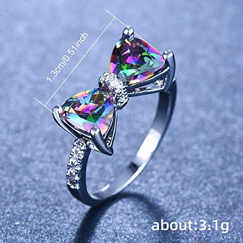 2023 година Нова дијамантска пеперутка Дијамантски прстени на женски модни прстени на личноста, креативни прстени, симпатични ветувања