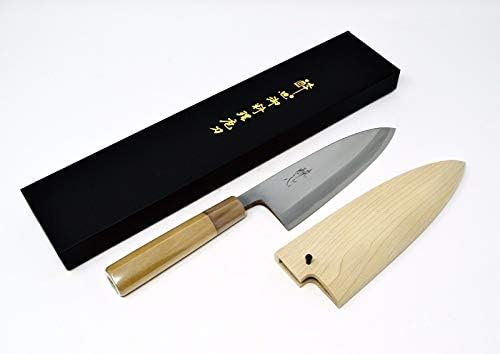 €Suisin_ Бело 3 Јаглероден Челик Deba нож 165mm Kasumitogi Од Сакаи Јапонија *F/S*