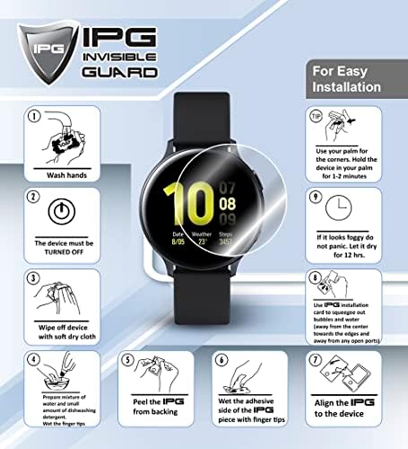 IPG За Дизел Griffed Генерал 6 Smartwatch Заштитник На Екранот Невидлив HD Јасен Филм Заштита Од Гребење-Мазна/Само-Лекување/Меур