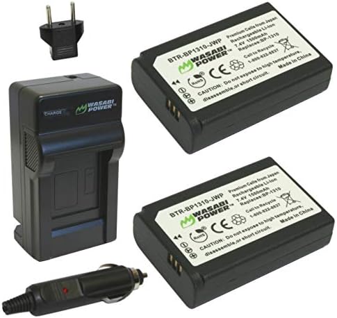 Батерија и полнач за напојување Wasabi за Samsung BP1310, ED-BP1310 и Samsung NX5, NX10, NX11, NX20, NX100