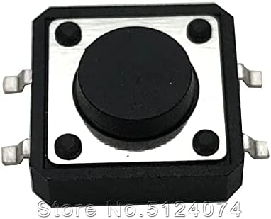 100pcs/lot 12 * 12 * 4,3 mm Прекинувач на копчето за допир SMD 12x12x4.3 4pin прекинувач увоз на шрапнел лепенка
