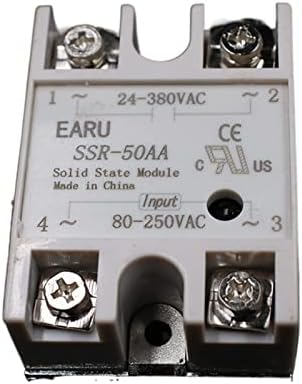 Модул за реле со цврста состојба на Pikis SSR-50AA SSR-50 AA SSR 50A 80-250VAC влез на 24-380VAC излезна индустрија контрола