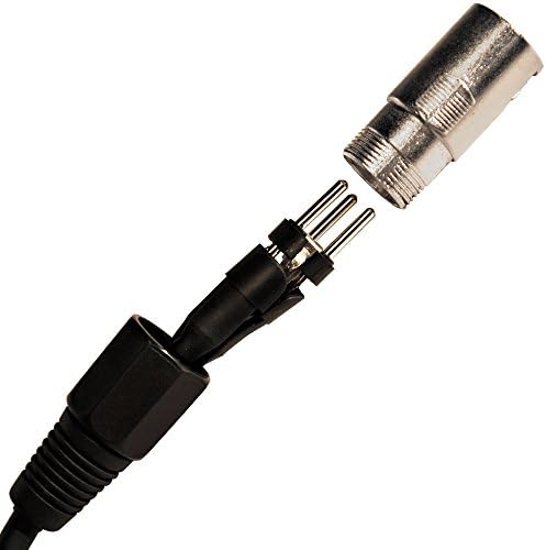 Сеизмички аудио - SAXLX -25 - 25 'црна XLR машка до XLR женски микрофон кабел - избалансиран - 25 стапала