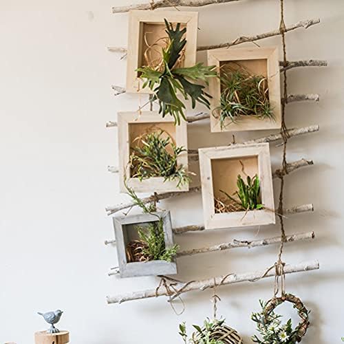1 парчиња ретро wallидно садови креативно дрвен држач за дрвени растенија Дома шик декорација дома декор за забава за славење