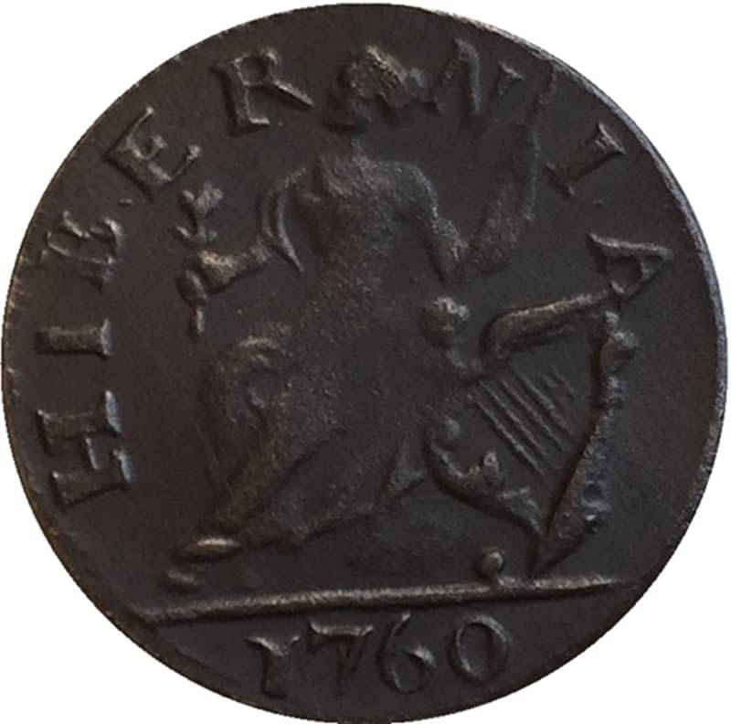 1760 Американски Комеморативни Монети Монети Бакар Производство Антички Монети Странски Комеморативни Монети Монети Занаети