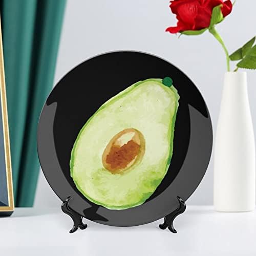 Авокадо Смешна коска Кина Декоративна чинија со кружни керамички плочи занает со приказ за украси за внатрешни работи