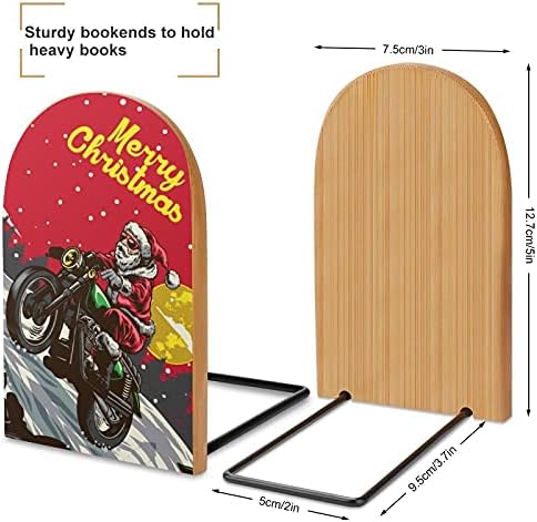 Смешни Божиќ Дедо Мраз Мотоцикл Полица Не-Лизга Дрвени книжарница Биро Канцеларија Додатоци Книжарници