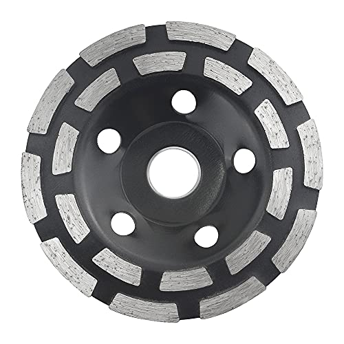 Xingyheng 4.5inch/5inch црн двоен ред дијамантско тркало за мелење на тешки аголни тркала за мелници за мелница за полирање на мелница