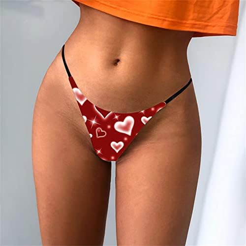 Бадбом в Valentубените секси гаќички за танга, жени усни печатат гаќички за бек, непослушен секс со ниски ленти за истегнување
