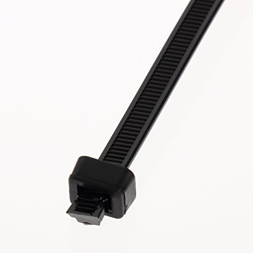 Panduit SST3I-C0 Sta-Strap кабел вратоврска, отпорен на временски услови најлон 6,6, среден пресек, директен врв, 40 bs мин јачина на затегнување,
