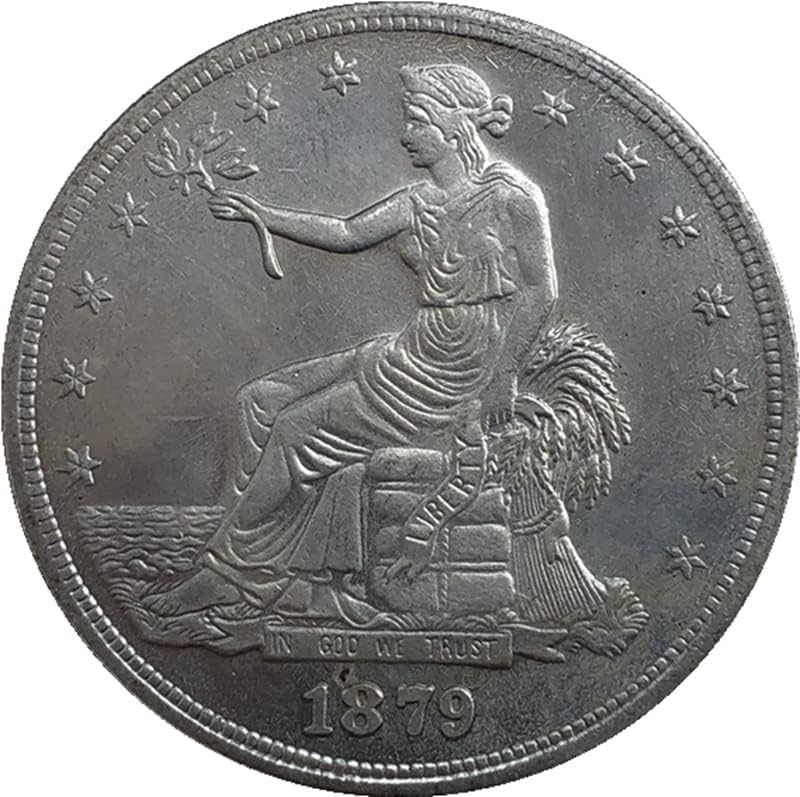 1879 Американски Монети Месинг Сребрени Антички Занаети Странски Комеморативни Монети Колекција