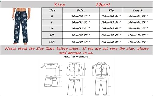 2023 Нови Машки Божиќни Машки Секојдневни Панталони Пижами Панталони Со Врвка и Џебови Машки Панталони За Трчање