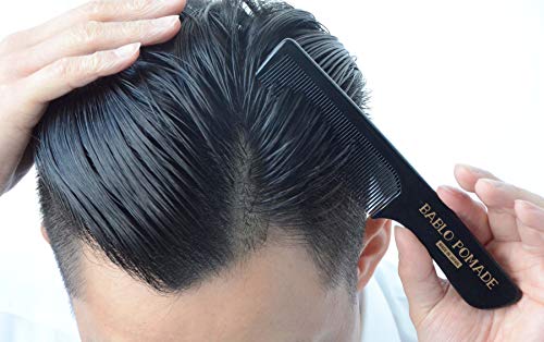 Bablo Pomade Comb Четка за стилизирање на чешел за мажи Барбер професионален црн направен во Јапонија