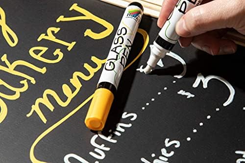 Стаклено пенкало маркер за течноста на бојата: Пенчиња за пишување стакло и маркери за сликање со мастило за печење, бришење