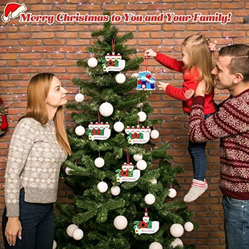 Китвеј 2021 Персонализиран украс за новогодишна елка - Преживеано семејство Специјално зачувување, име на семејство за DIY Божиќни украси Божиќни