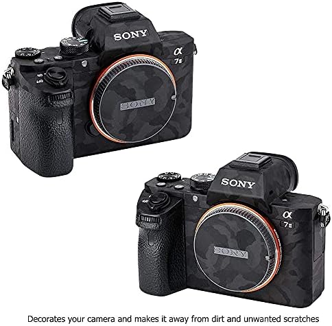 A7II A7RII A7SII + Fe 55mm 1,8: Камера на телото на камерата + заштитник на покривање на кожата на кожата за Sony Fe 55mm F1.8 ZA SEL55F18Z